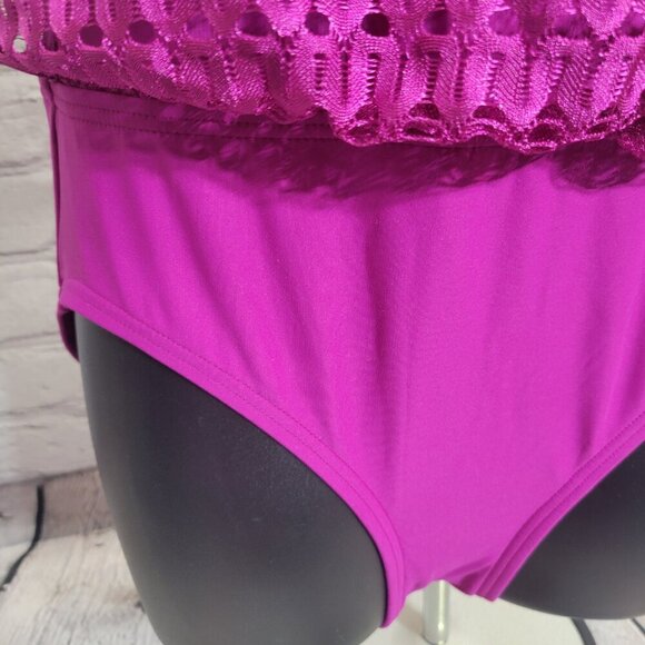 Coco Contours Amaris V-Neck Bra Sized One Piece Swimsuit - Picture 4 of 8